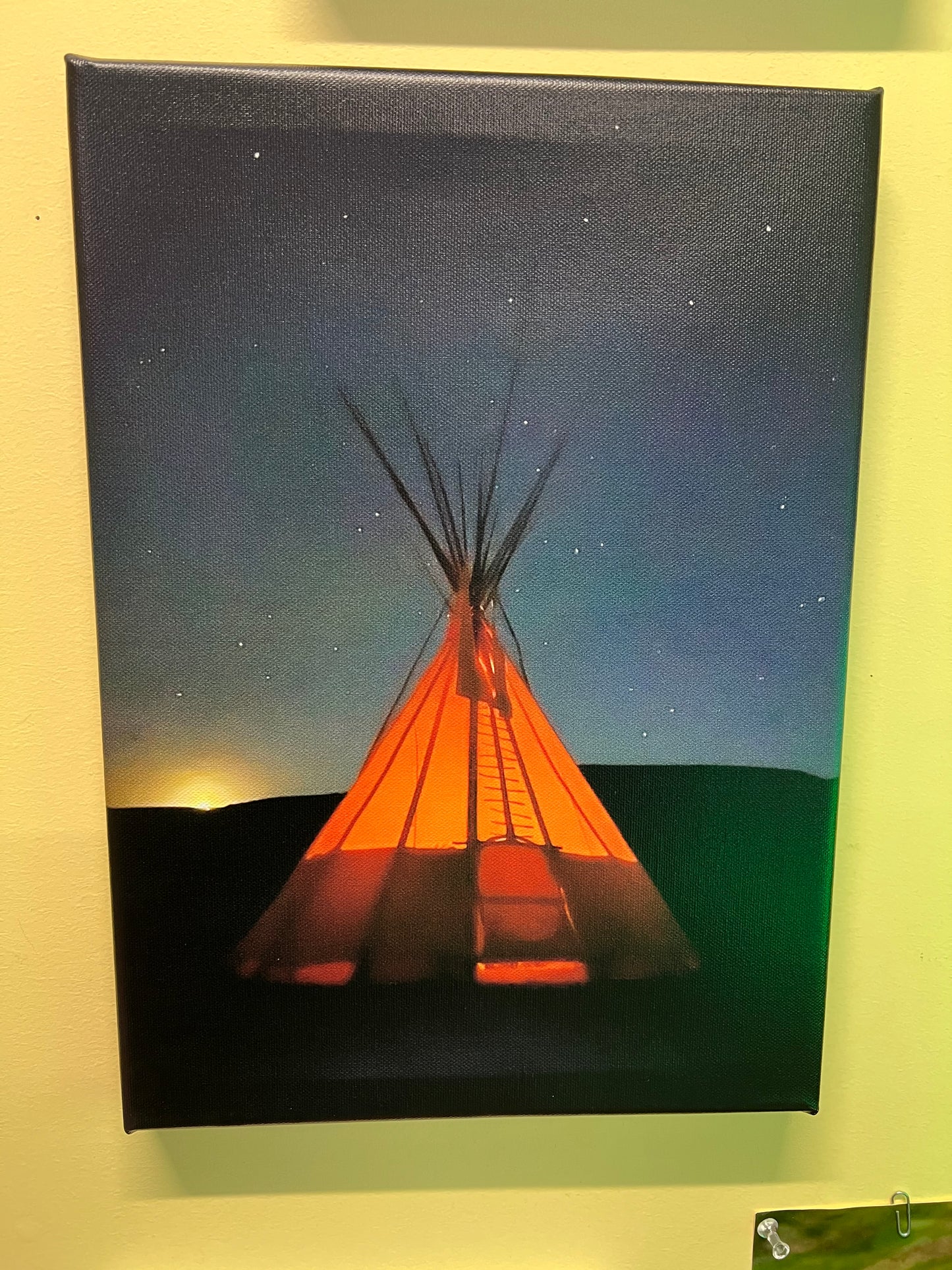 Night Tipi Canvas Print