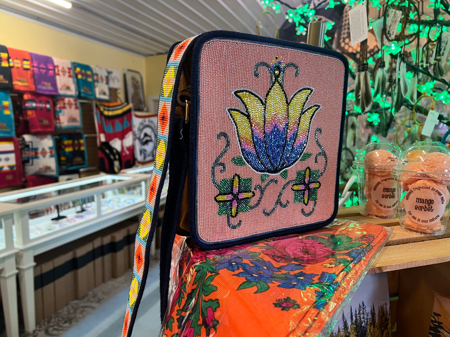 Floral Beaded Purse