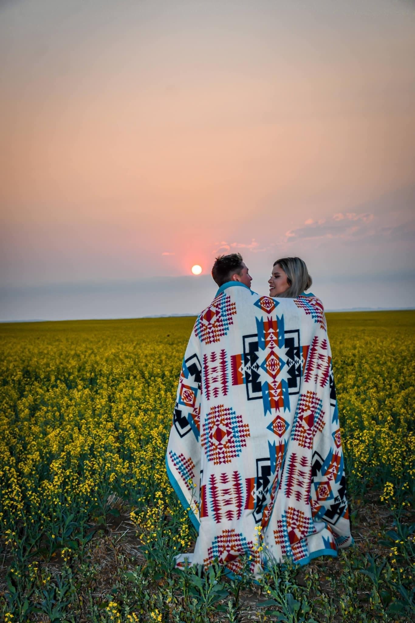Ivory Boy Chief Cotton Queen Blanket