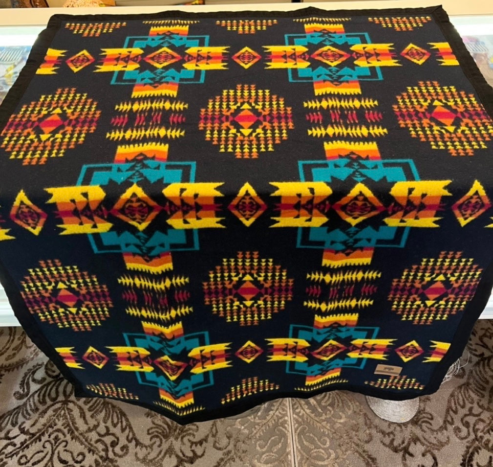 Black Boy Chief Cotton Baby Blanket