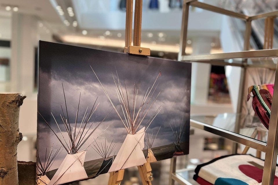 Tipi Storm Canvas Print