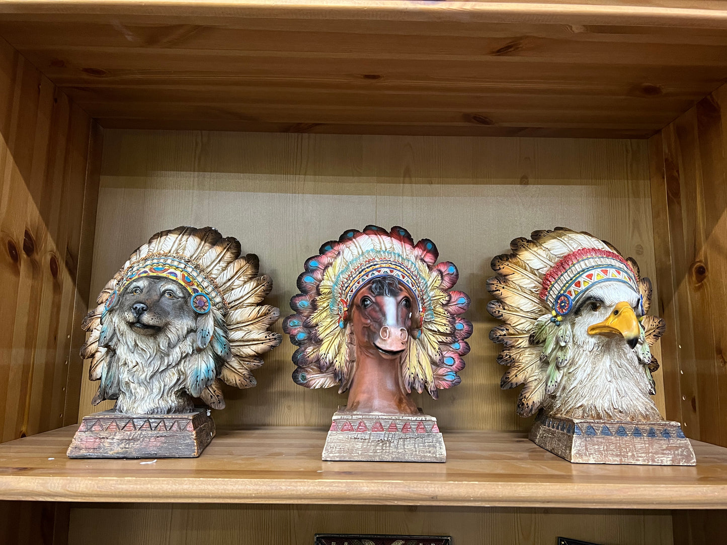 Animal with Headdress Figurine