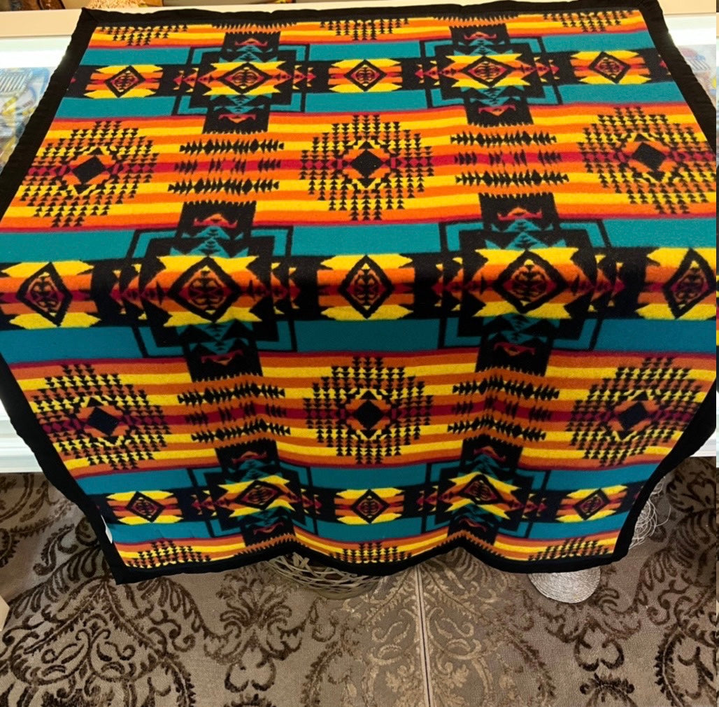 Black Boy Chief Cotton Baby Blanket
