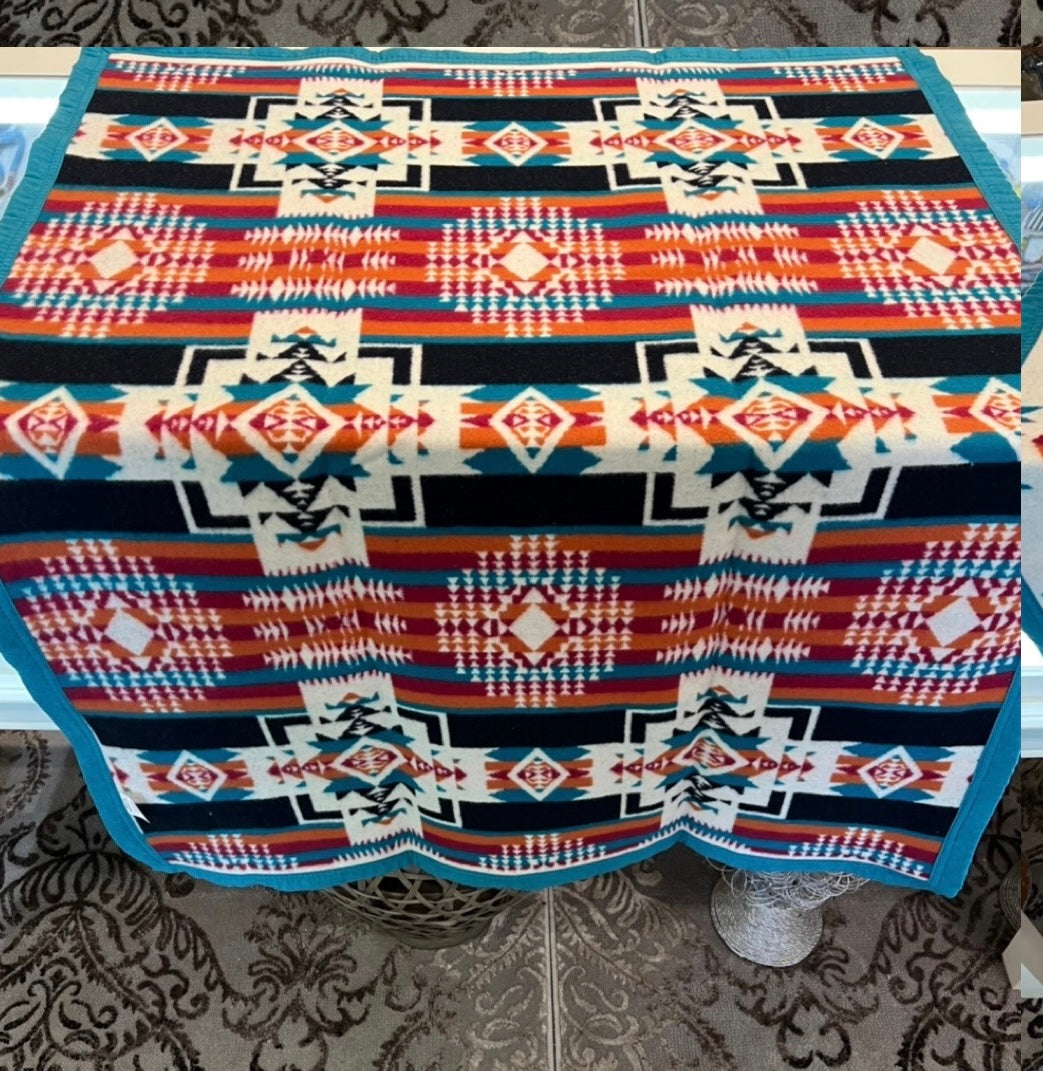 Ivory Boy Chief Cotton Baby Blanket