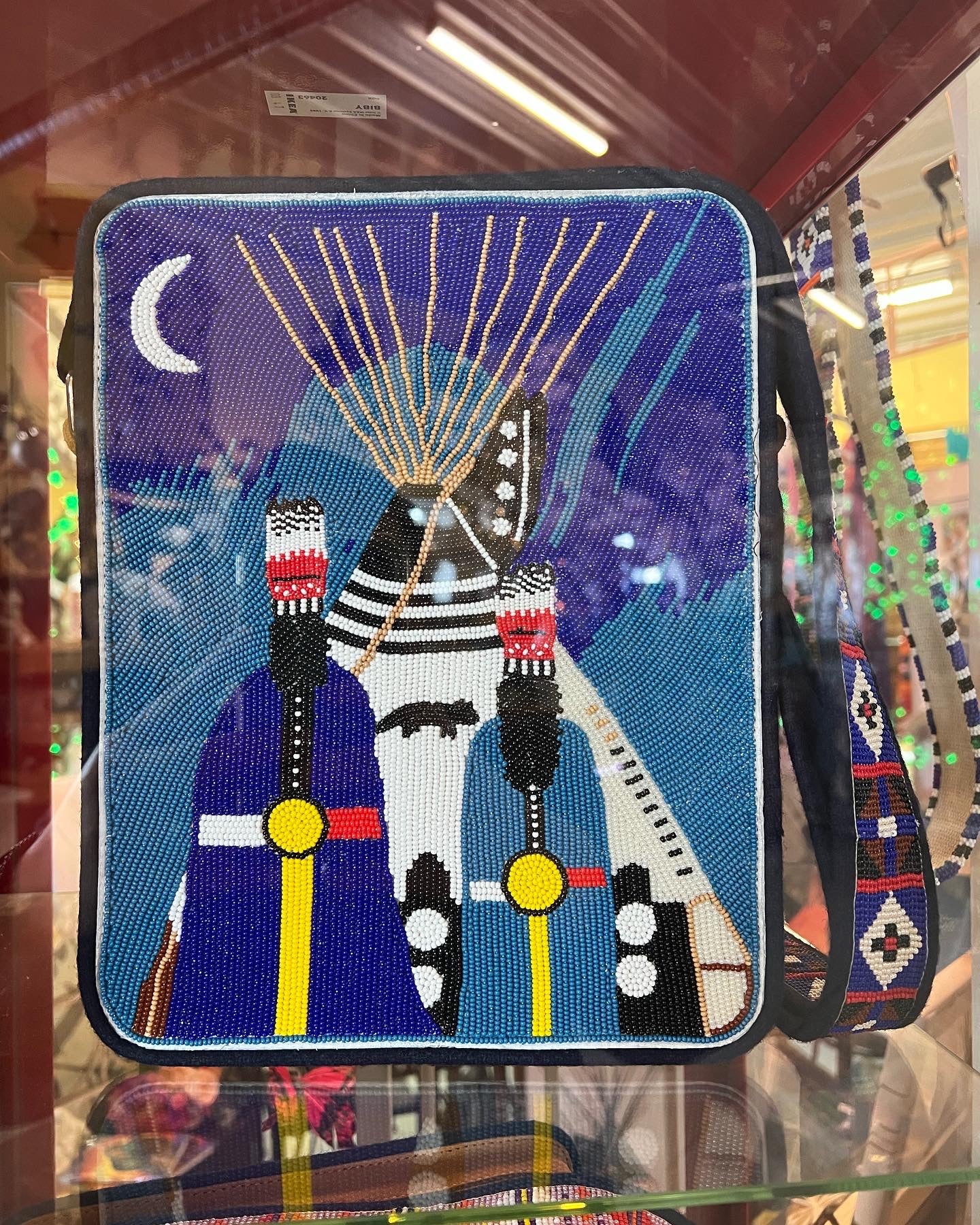 Boy Chief Tipi Beaded Purse
