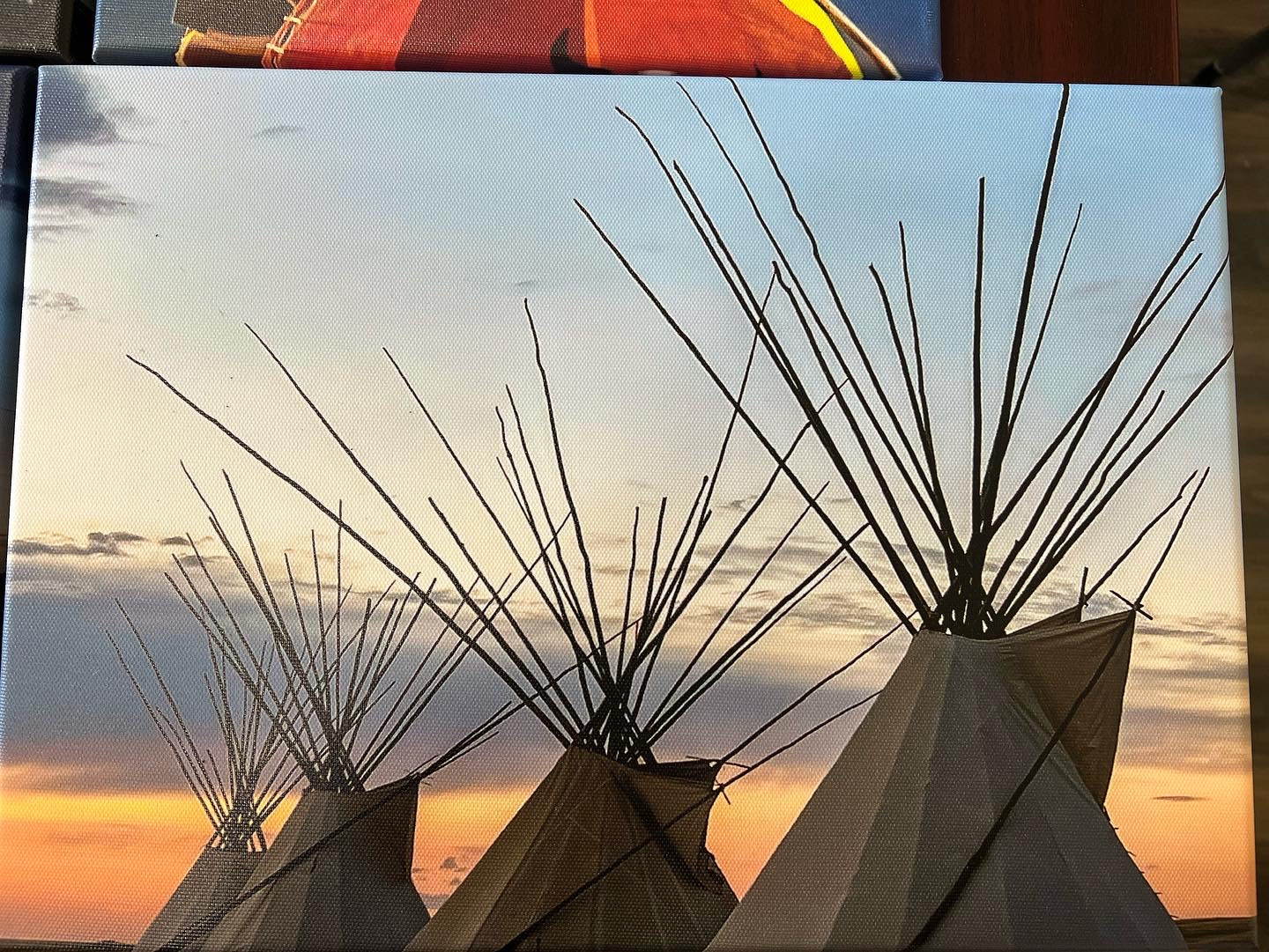 Sunset Tipi Print