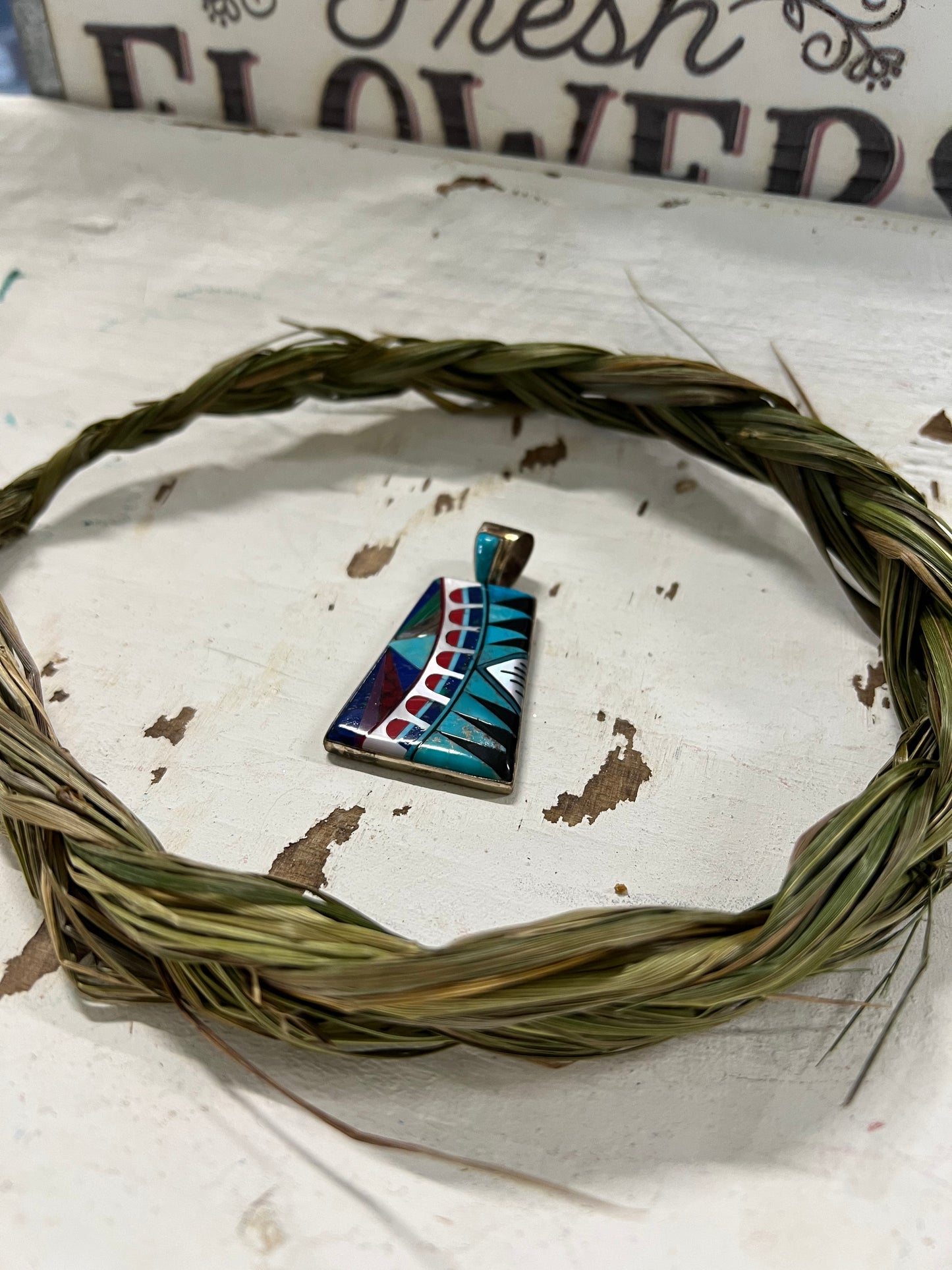 Turquoise Inlay Pendant