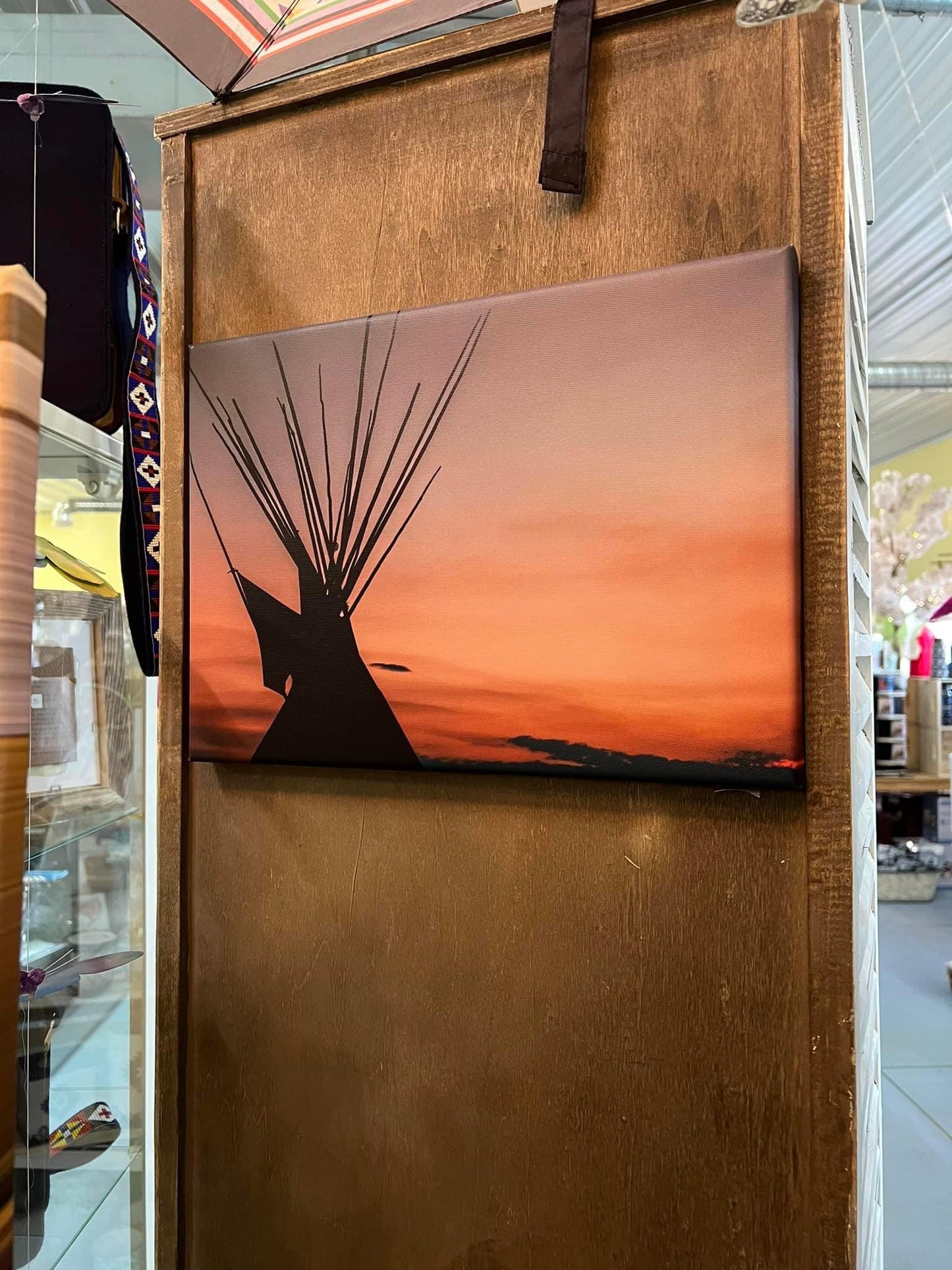 Sunset Tipi Canvas Print
